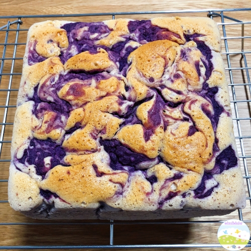 Purple sweet potato butter cake